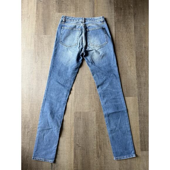 ACNE STUDIOS‎ Jeans Size 26x32 Flex S Montana Women's Starch Denim Med Wash - Picture 2 of 7